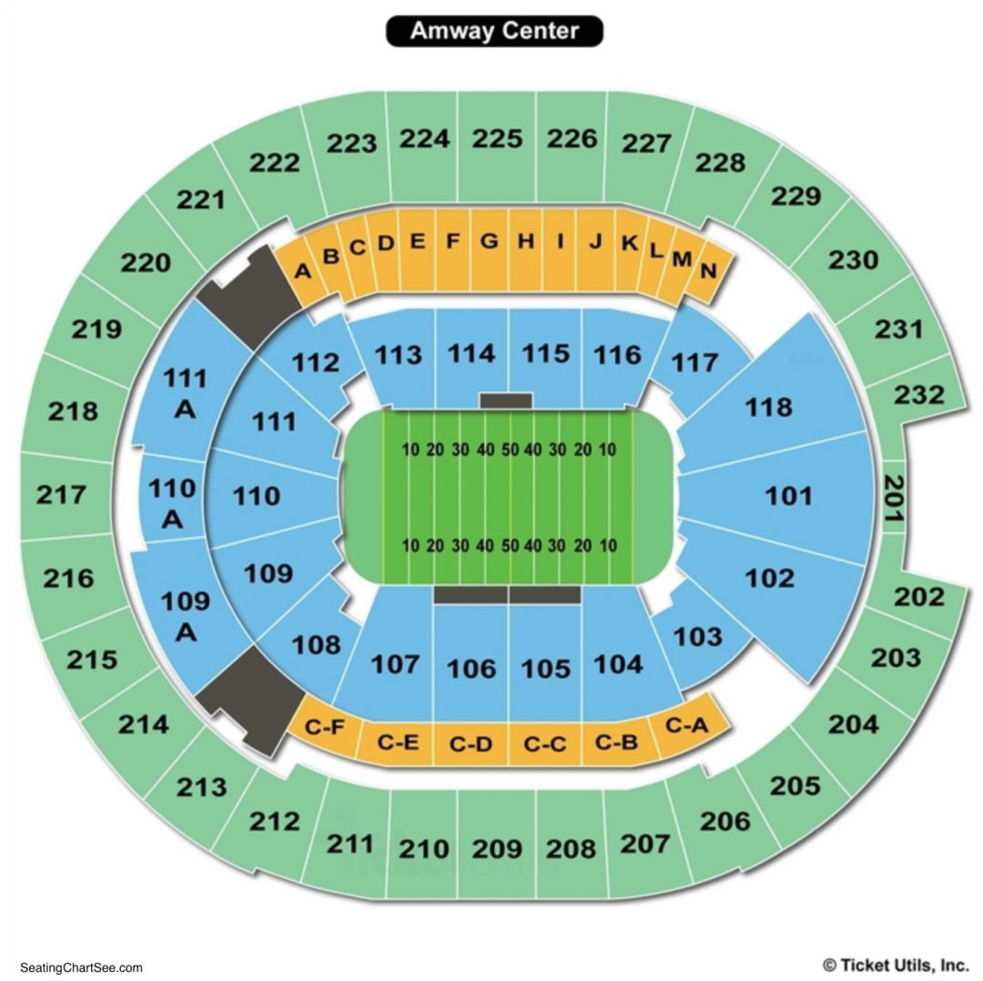 Amway Center Football Seating Chart.