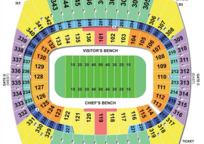 Arrowhead Stadium Football Seating Chart