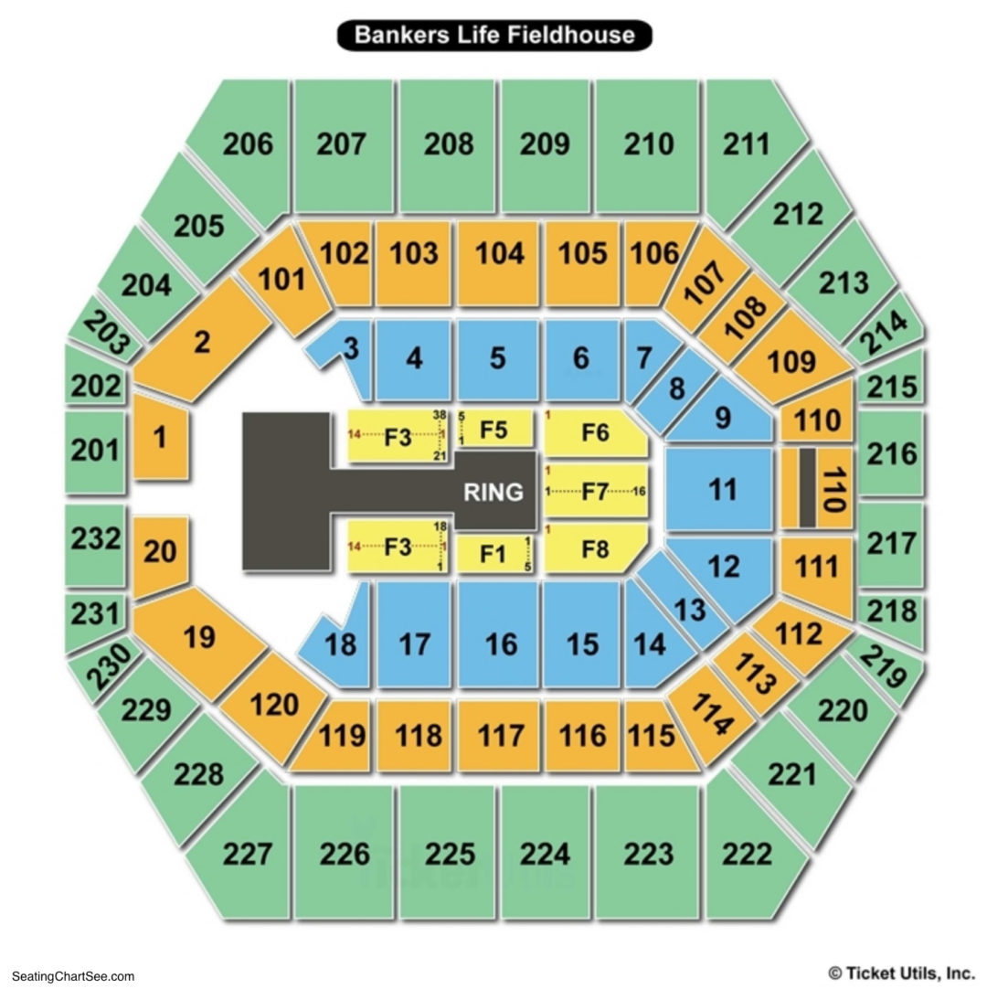 bankers life fieldhouse seating chart