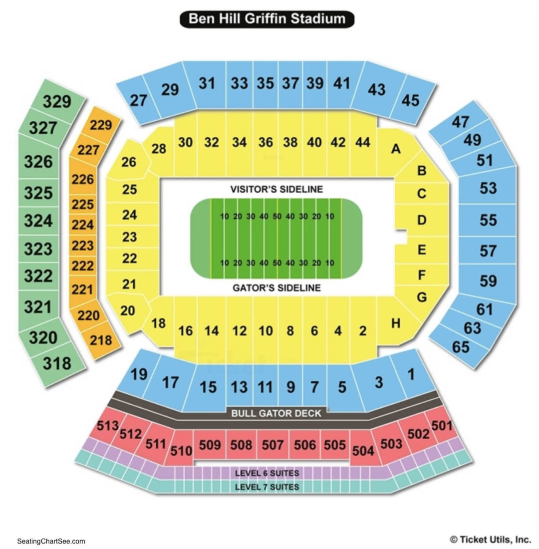 Ben Hill Griffin Stadium Seating Chart | Seating Charts & Tickets