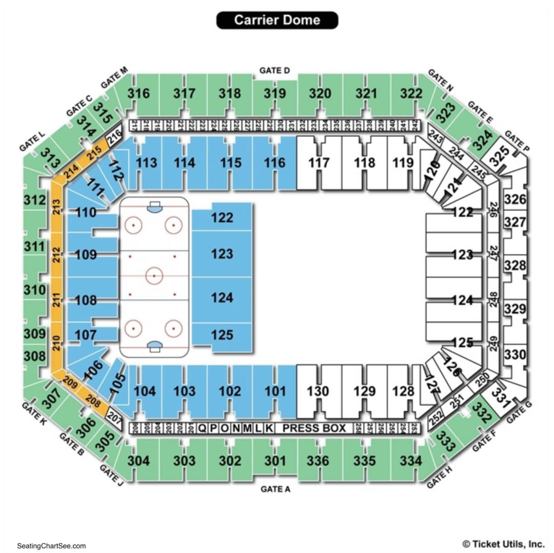 Carrier Dome Seating Chart Charts Tickets
