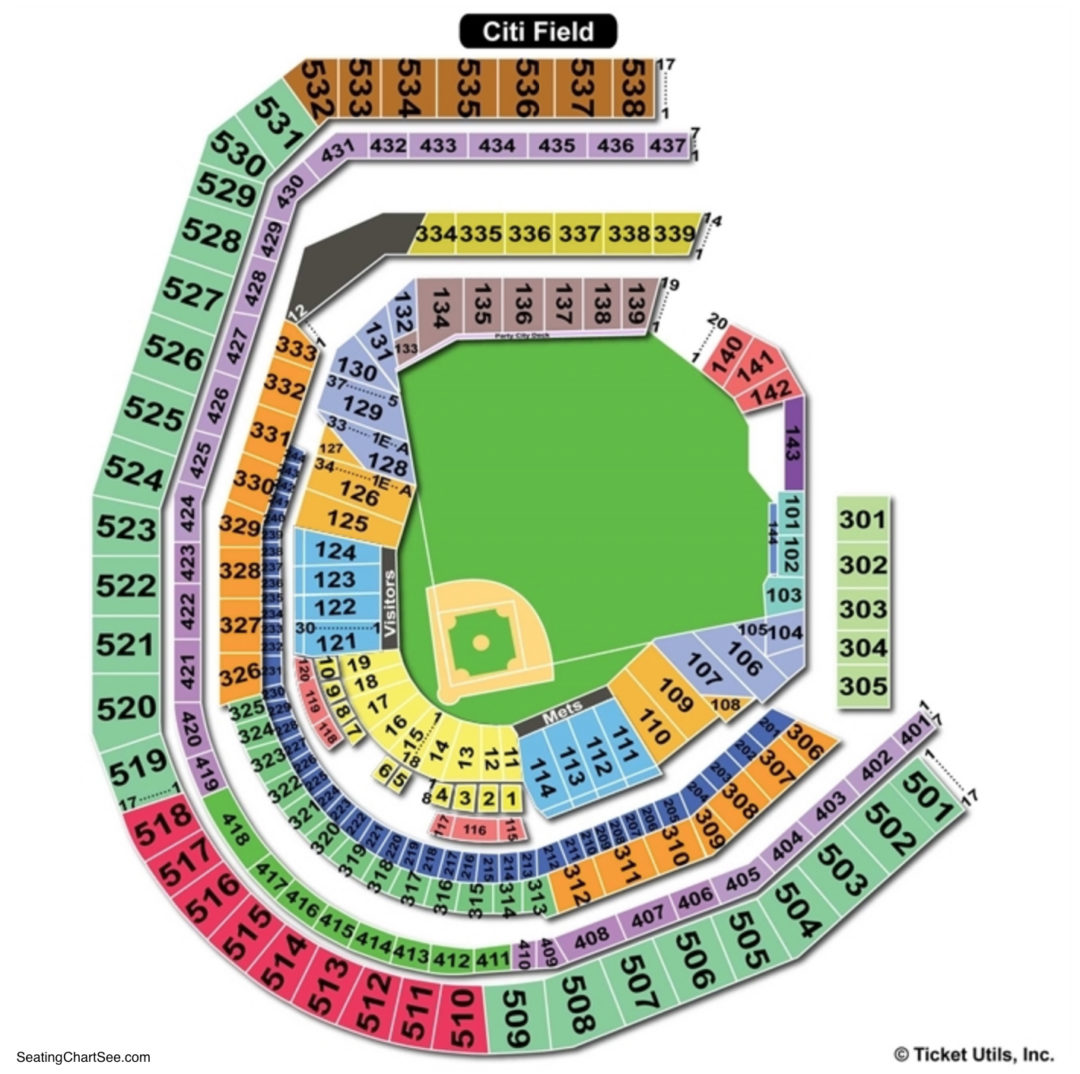 Citi Field Baseball Seating Chart.