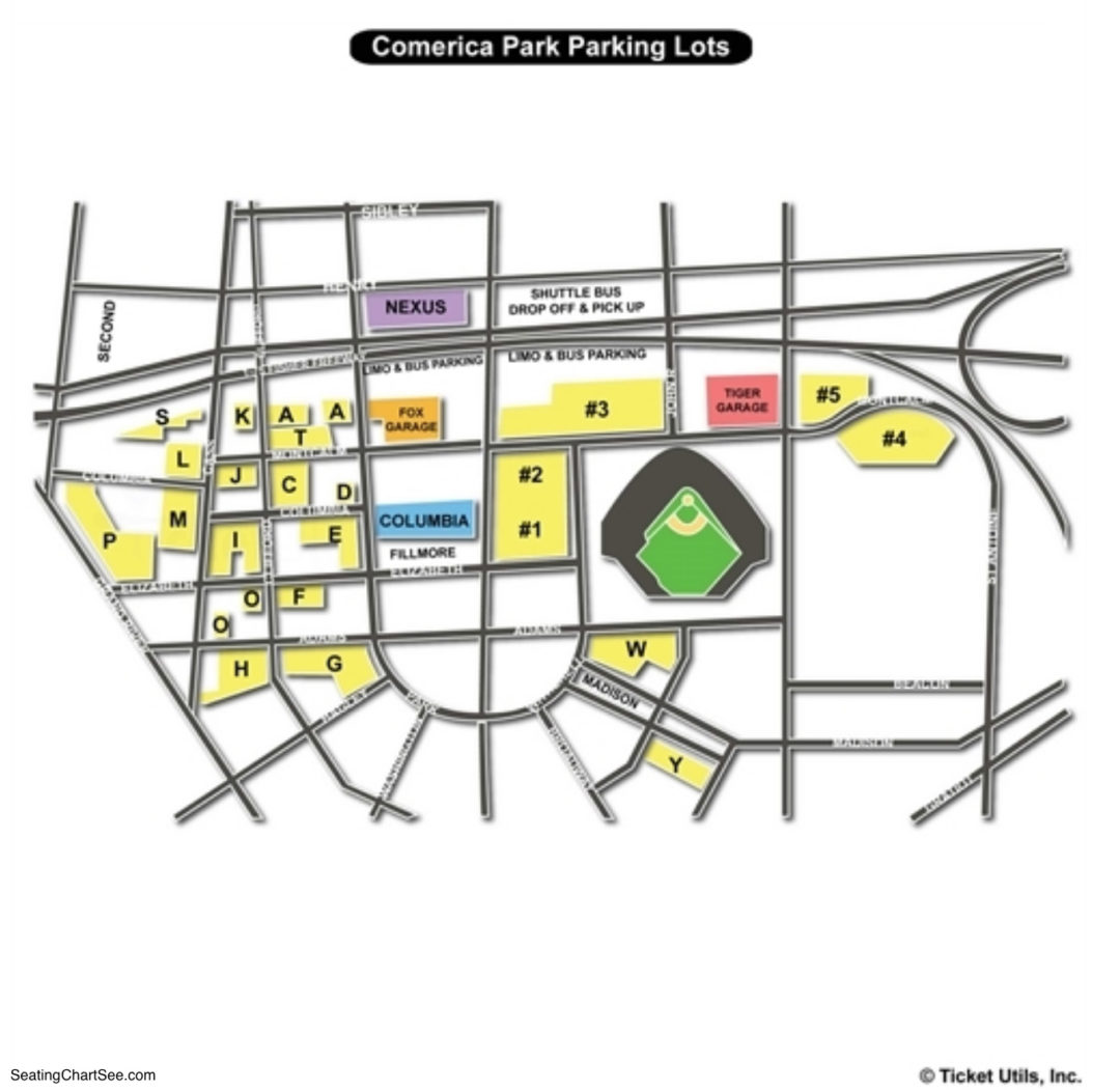 Comerica Park Seating Chart Charts Tickets
