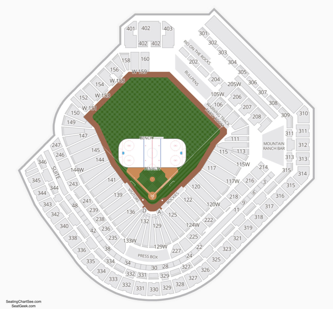 Coors Field Seating Chart Charts Tickets