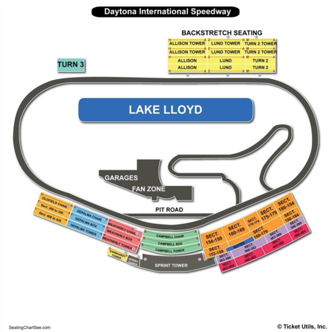 Nascar Seating Charts Race Track And Speedway Maps.