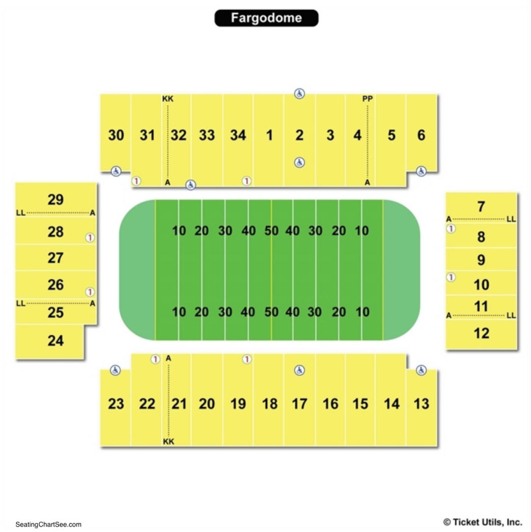 Fargodome Football Seating Chart.