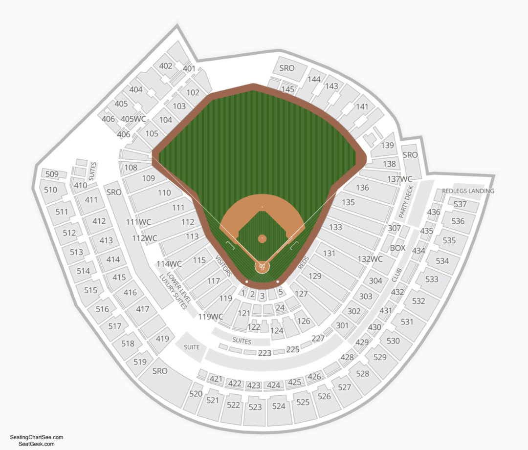 Charts. great american ballpark seating chart view level great american bal...