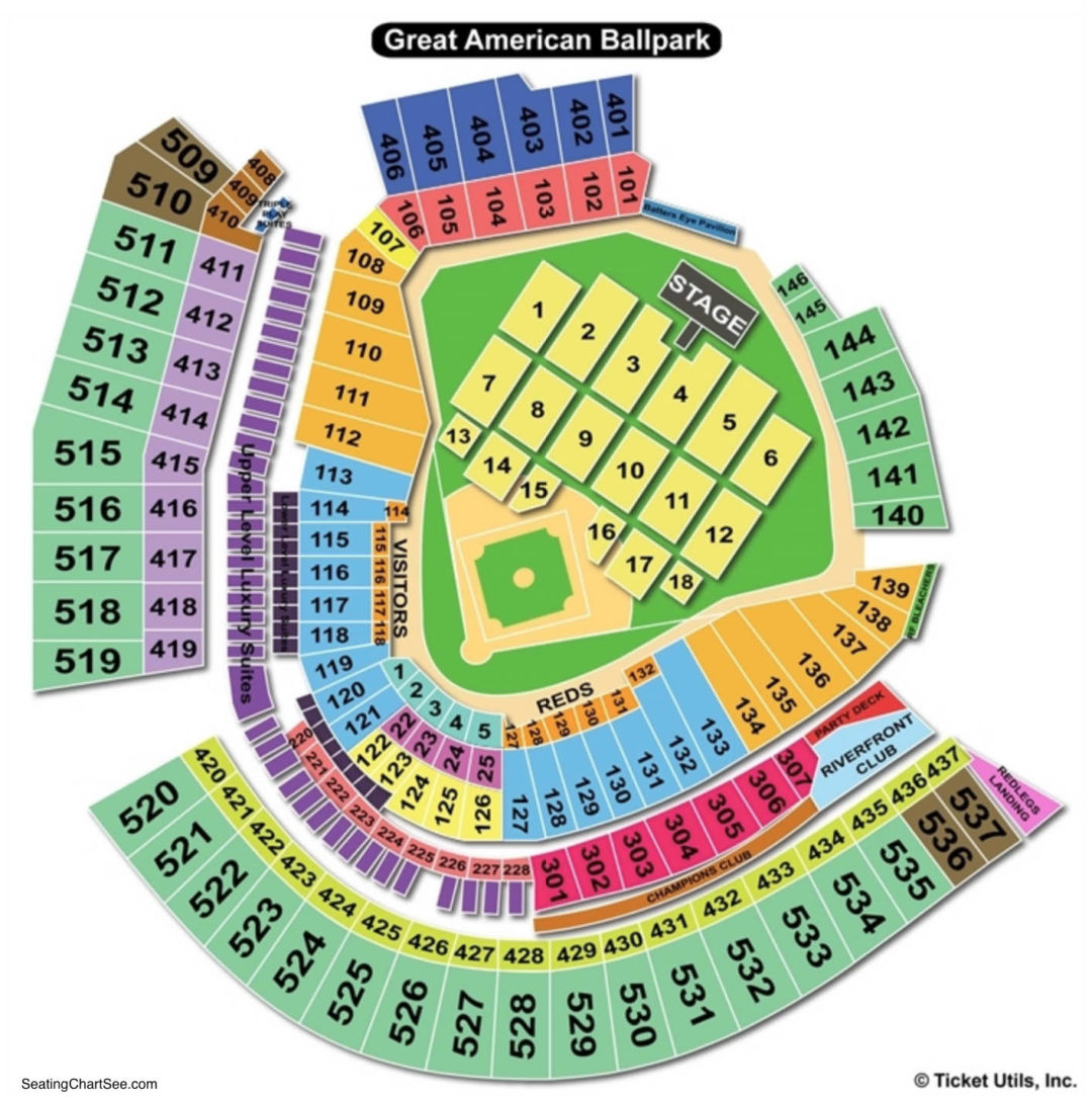 Great American Ballpark Seating Chart View Level