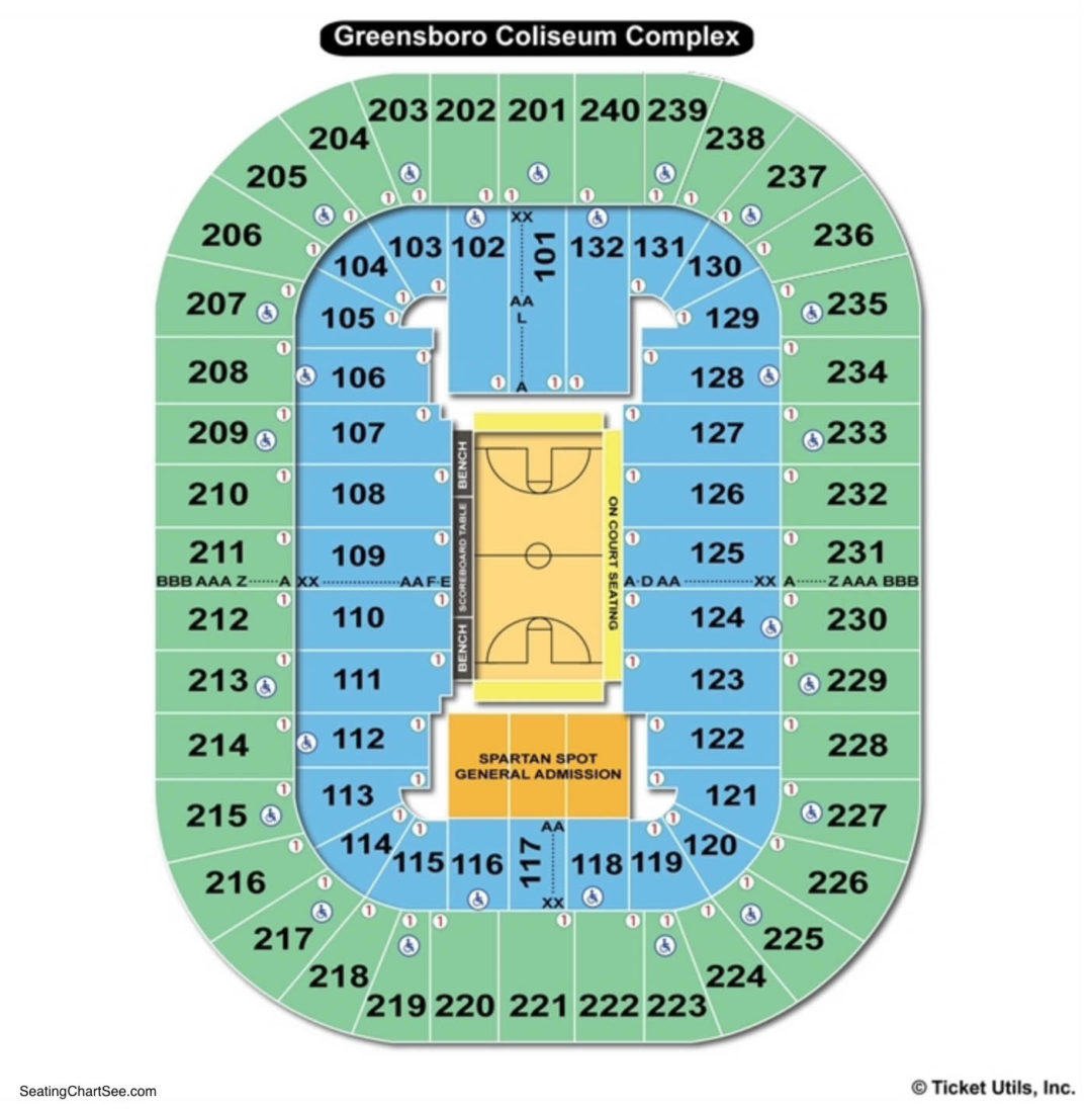 Greensboro Coliseum Seating Chart | Seating Charts & Tickets