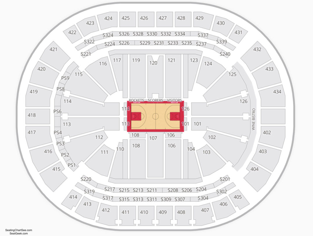 Toyota Center Seating Chart | Seating Charts & Tickets1080 x 815