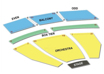 J. Kennedy Center Eisenhower Theater Seating Chart