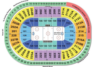 Joe Louis Arena Hockey Seating Chart