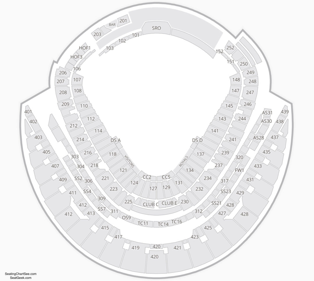 Kauffman Stadium Seating Chart Seating Charts And Tickets