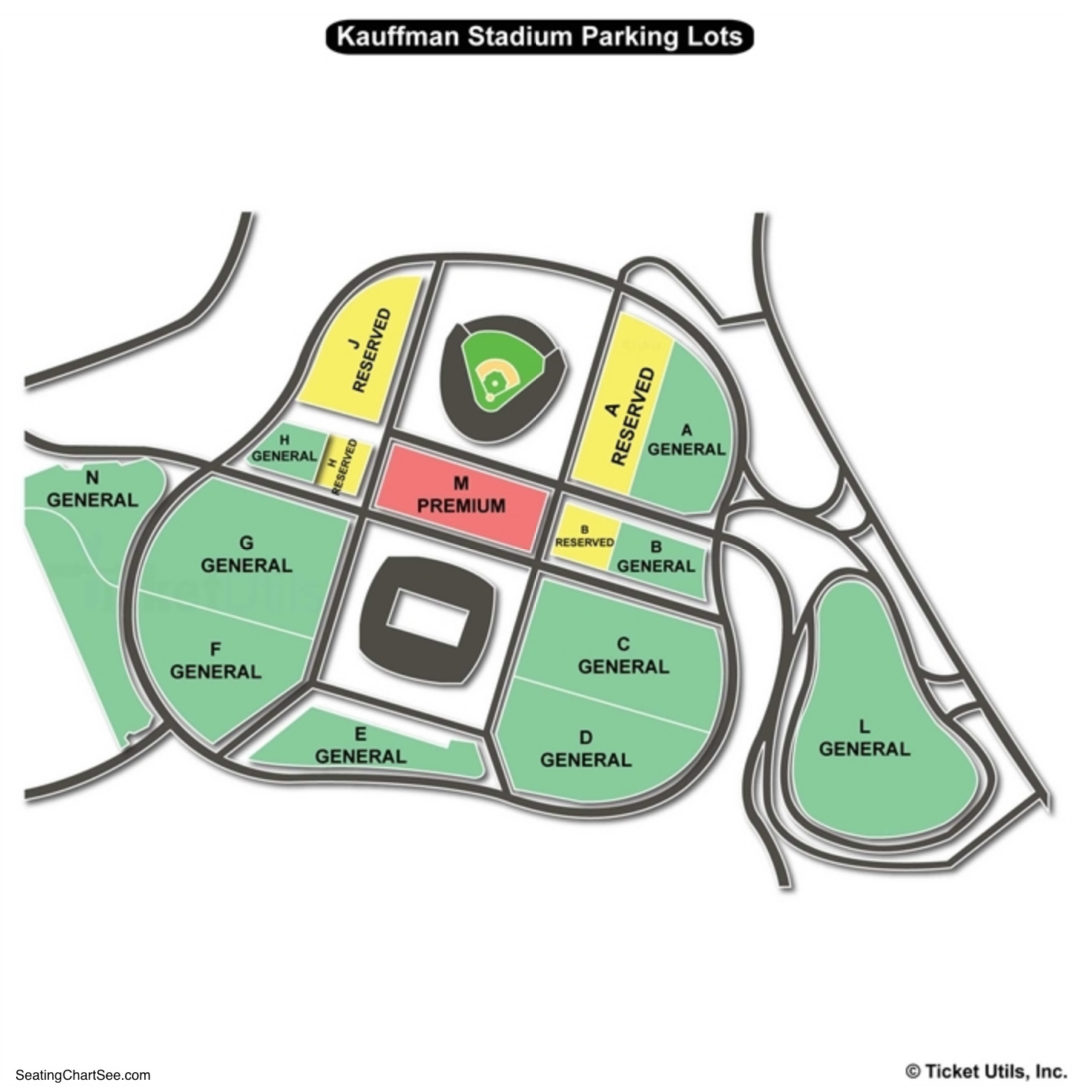 kauffman stadium parking map Kauffman Stadium Seating Chart Seating Charts Tickets kauffman stadium parking map