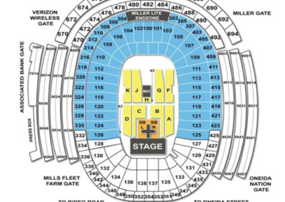 Lambeau Field Concert Seating Chart