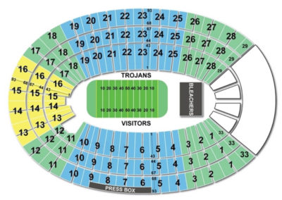 Los Angeles Memorial Coliseum Football Seating Chart