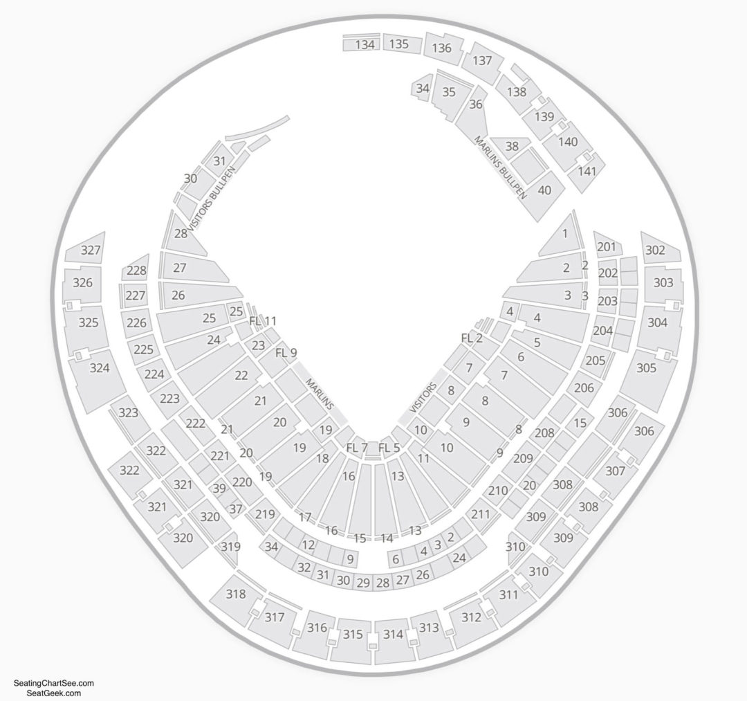 marlins park seating chart | seating charts & tickets