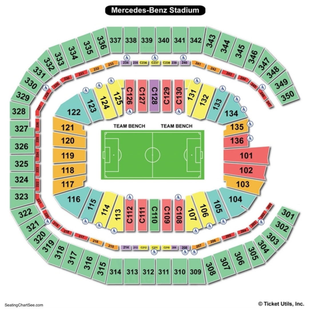 Mercedes Benz Stadium Atlanta Ga Seating Chart