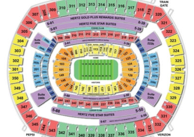 MetLife Stadium Football Seating Chart