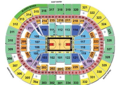 Moda Center Basketball Seating Chart