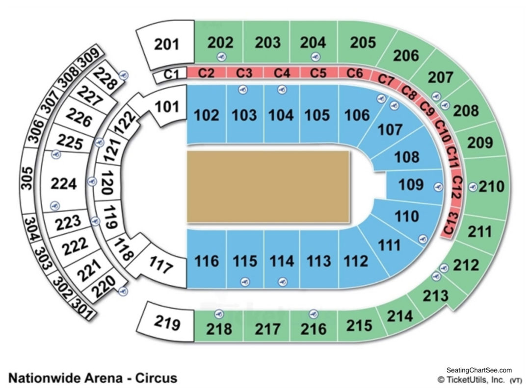 Nationwide Arena Seating Chart View