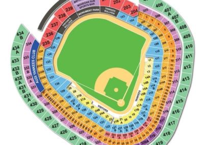New York Yankee Baseball Stadium Seating Chart