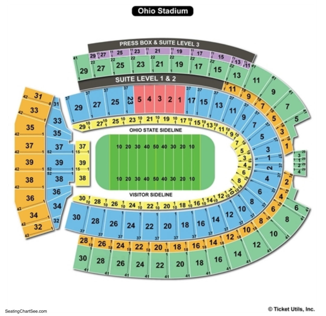 Ohio Stadium Seating Chart