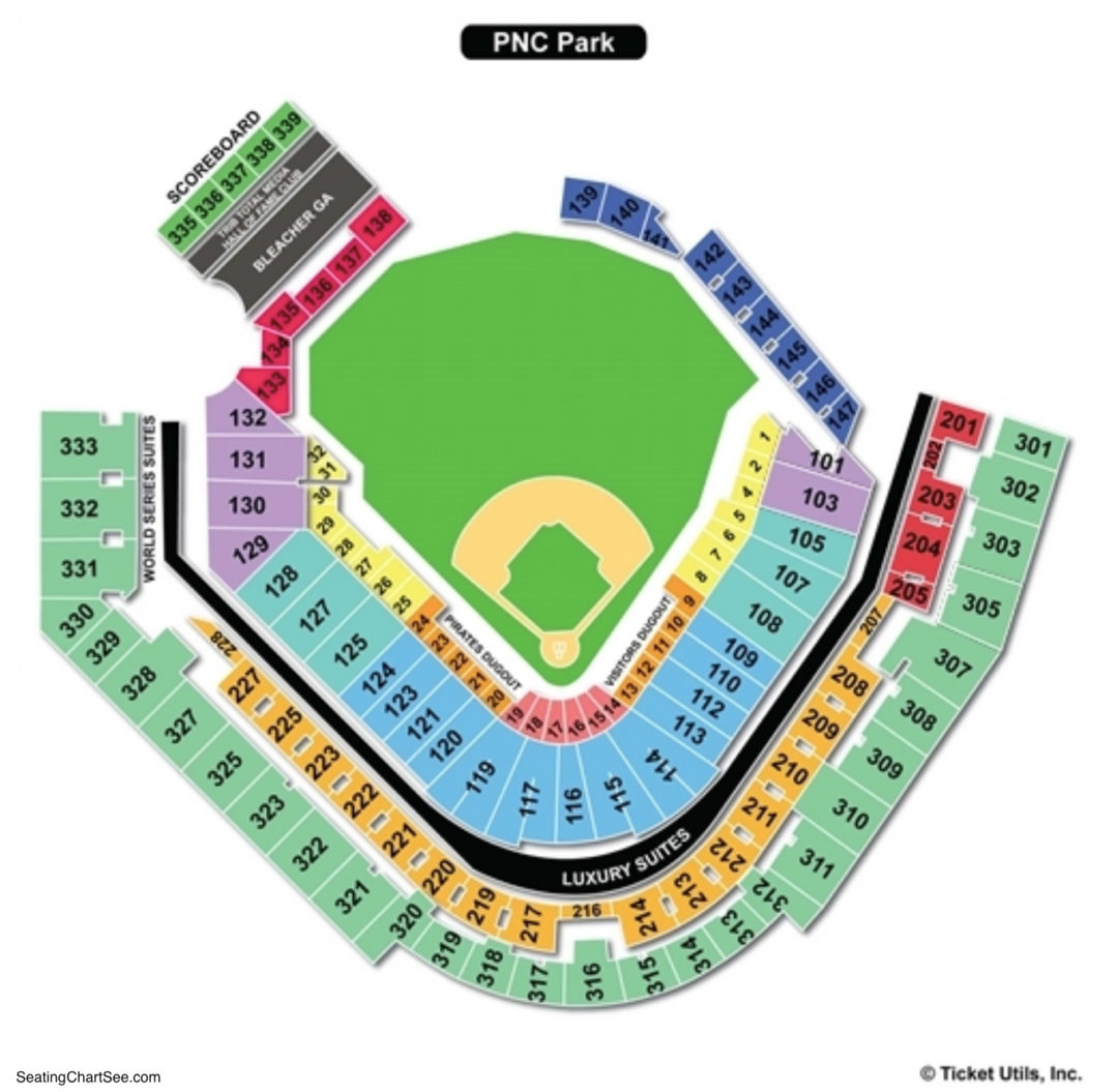 Pnc Park Seating Chart Seating Charts And Tickets