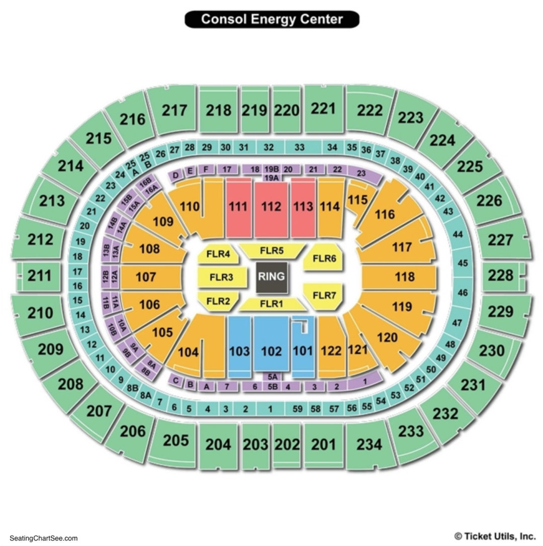 Ppg Arena Seating Chart With Seat Numbers