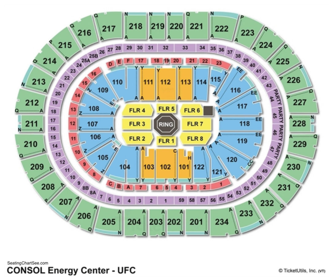 Seating Chart Ppg Paints Arena