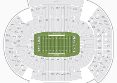 Penn State Nittany Lions Football Seating Chart