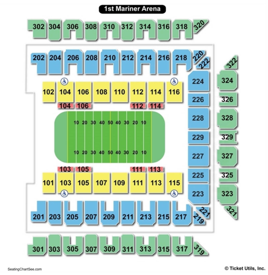 Royal Farms Arena Seating Chart Football.