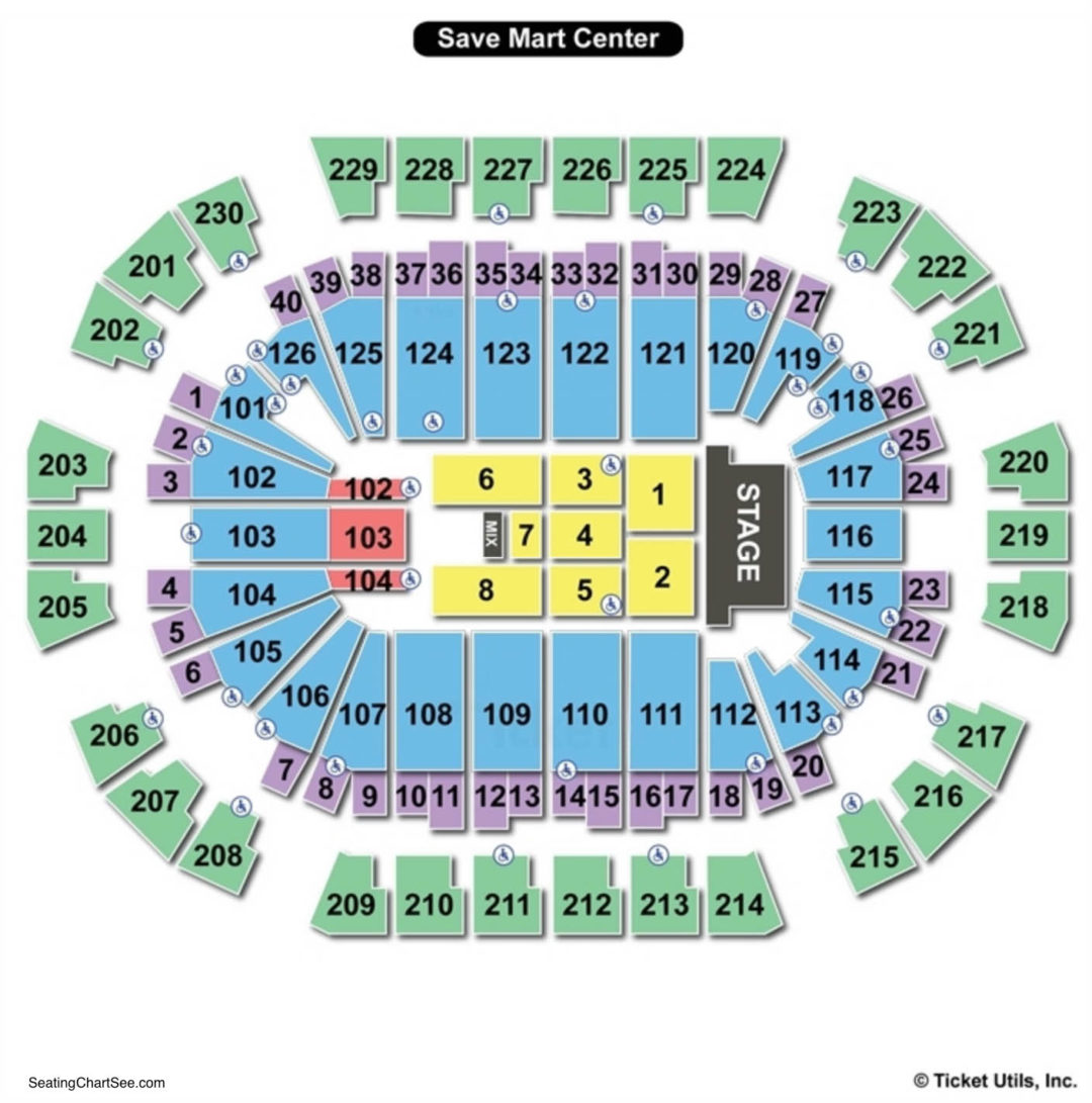 Save Mart Center Concert Seating Chart.