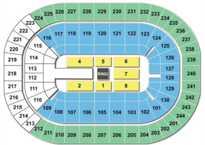 Times Union Center Seating Chart wwe