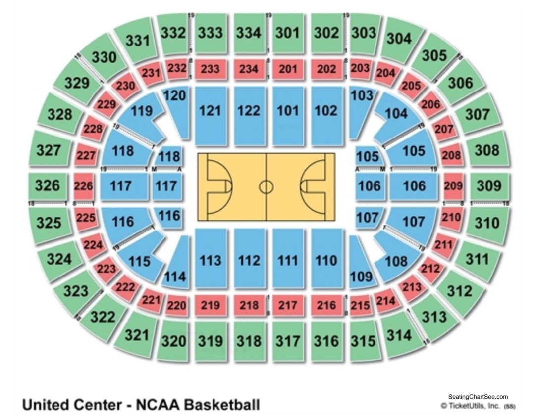 Chicago Bulls United Center Interactive Seating Chart | Elcho Table