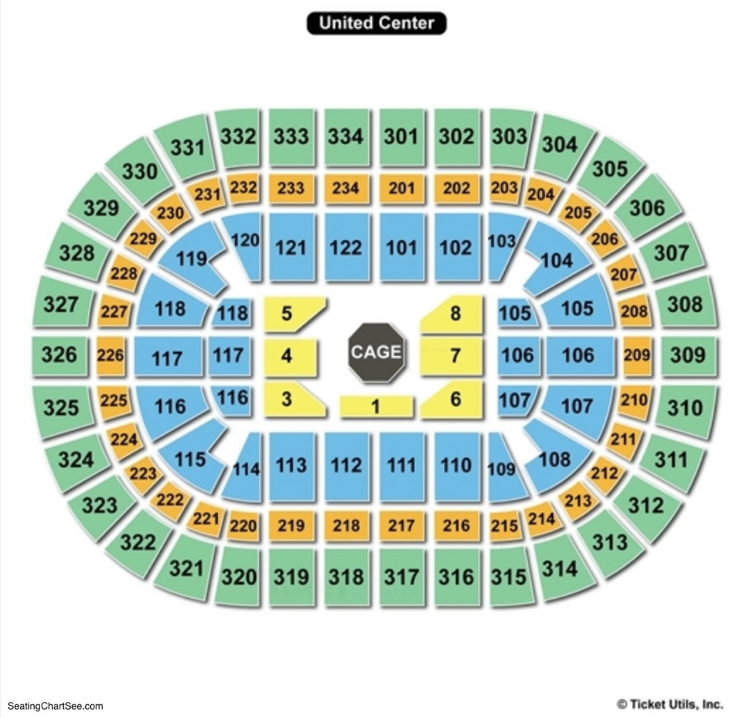 United Center UFC Seating Chart.