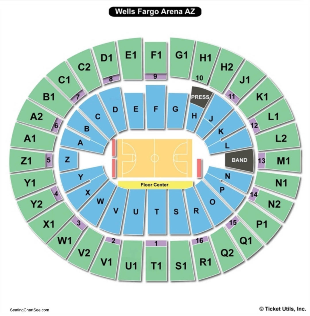Wells Fargo Arena Tempe Seating Chart