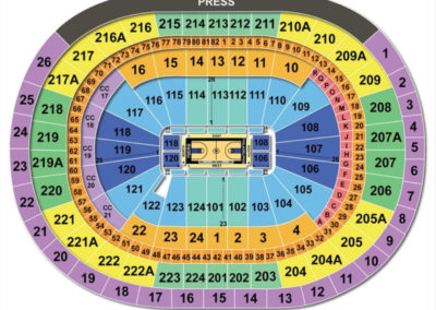 Wells Fargo Center Arena Basketball Seating Chart