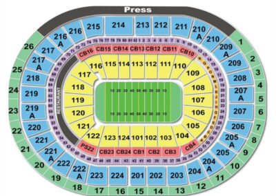 Wells Fargo Center Football Seating Chart
