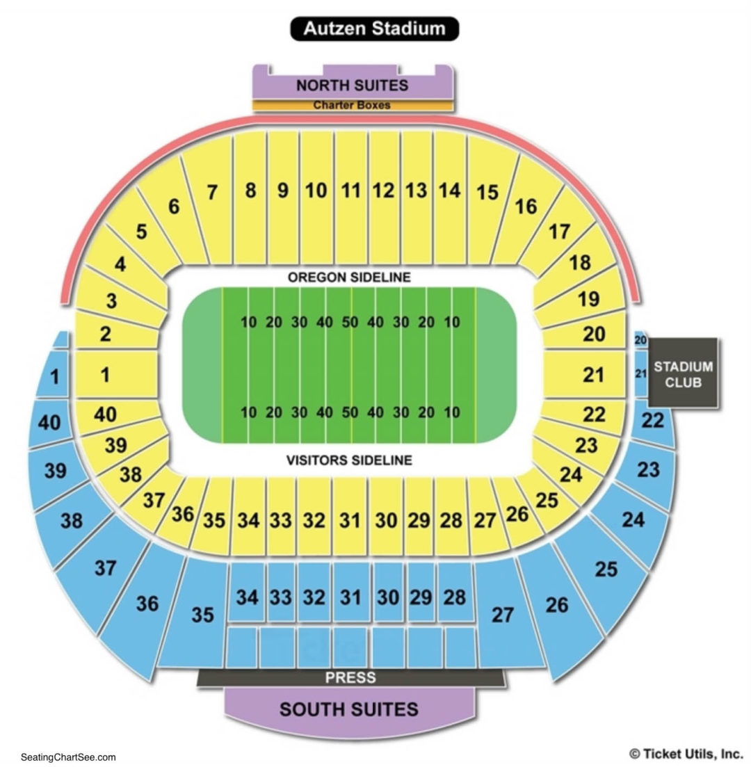 Autzen Stadium Seating Chart