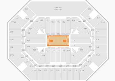 Tennessee Volunteers Basketball Seating Chart