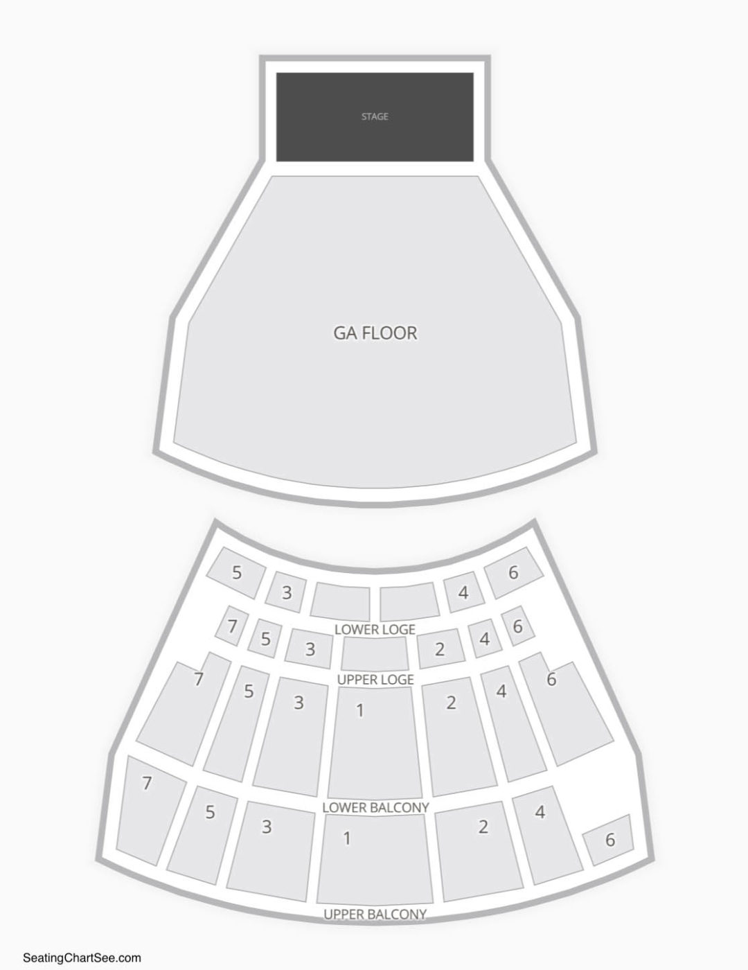 The Warfield Theatre Seating Chart