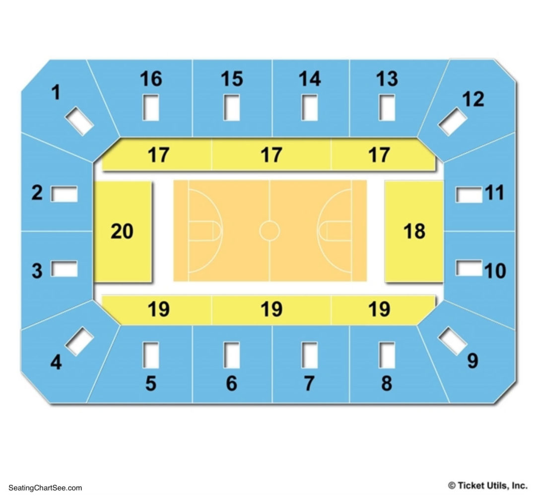 Cameron Indoor Stadium Seating Map