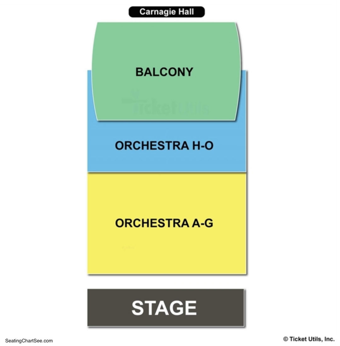 Carnegie Hall Weill Recital Seating Charts Tickets