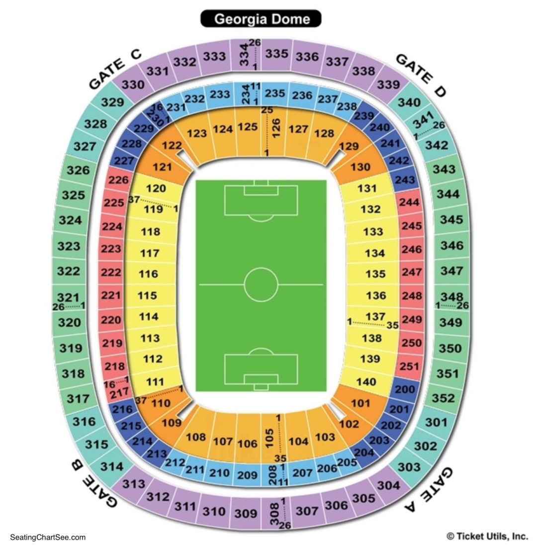 Georgia Dome Soccer Seating Chart. 