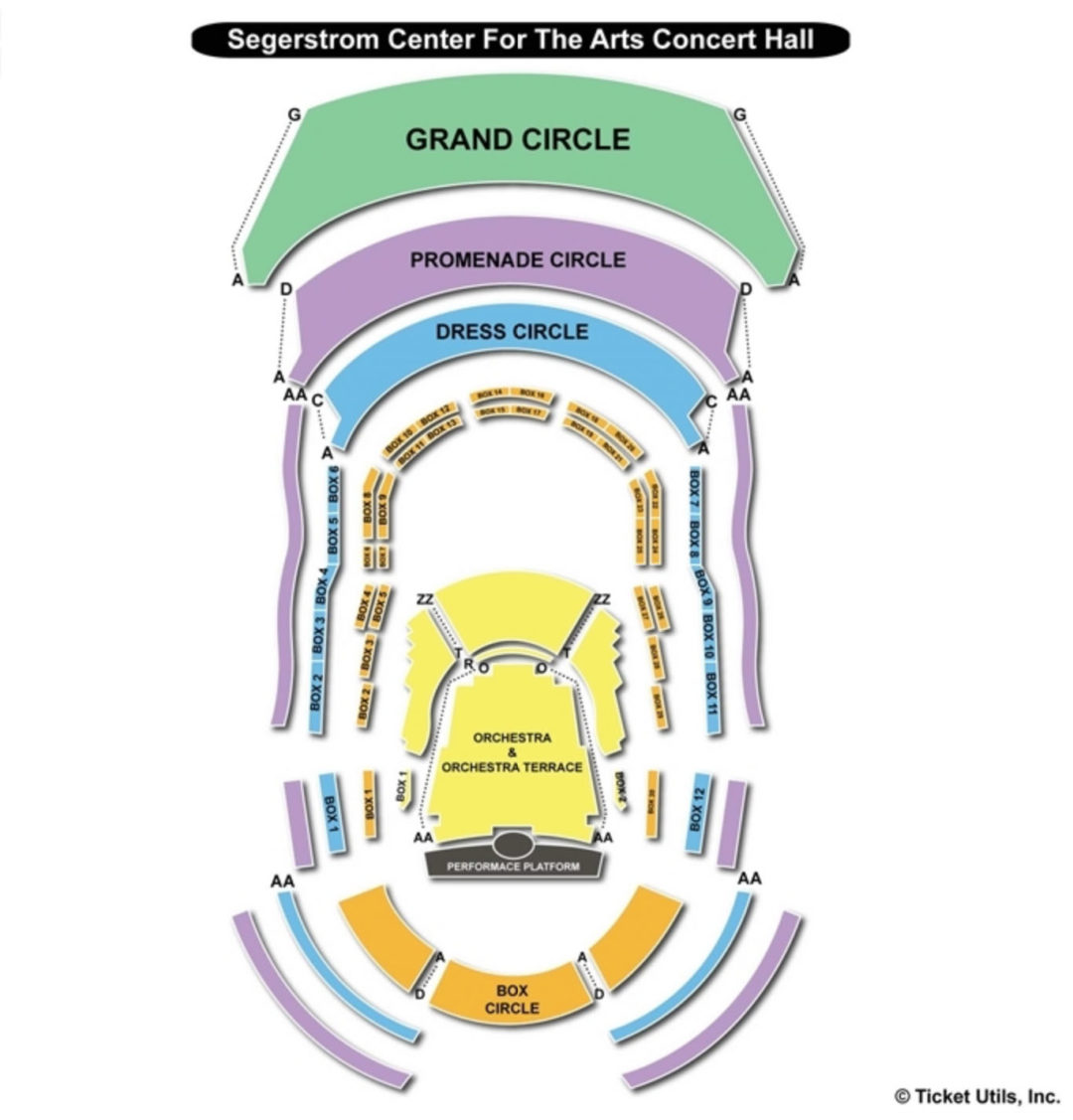 Miller Performing Arts Center Seating Chart - Fox Performing Arts Center .....