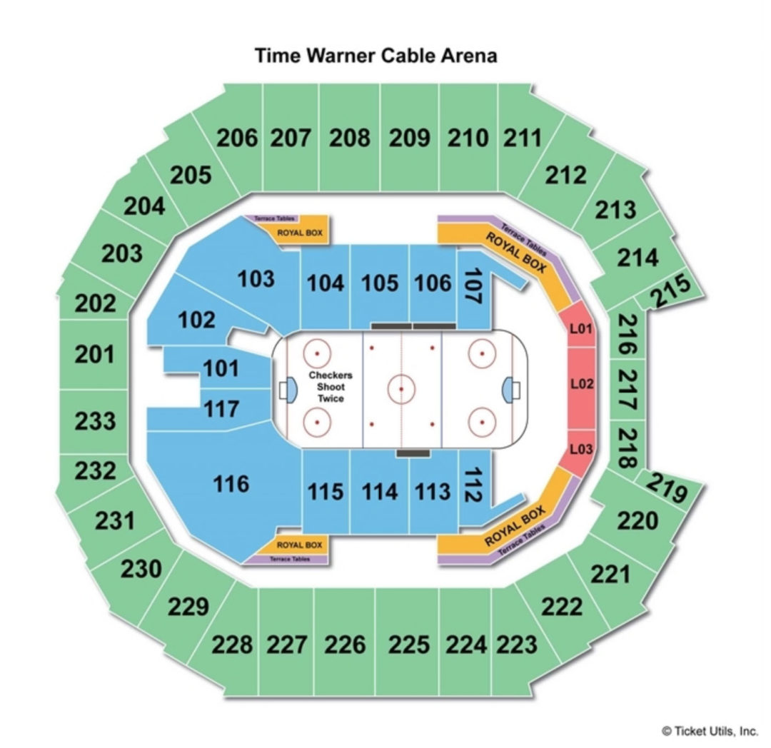 Spectrum Center Seating Chart By Row
