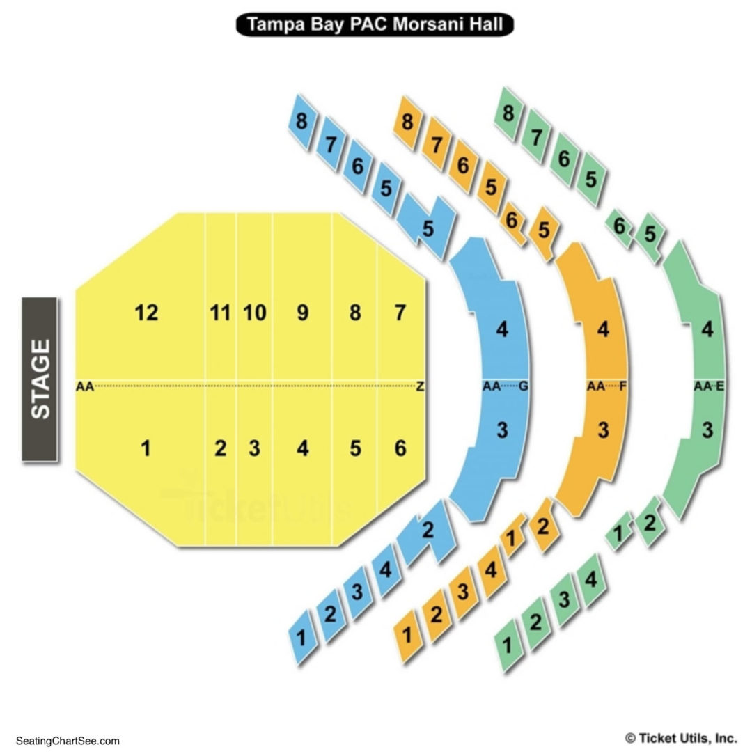 Carol Morsani Hall Seating Chart Charts Tickets