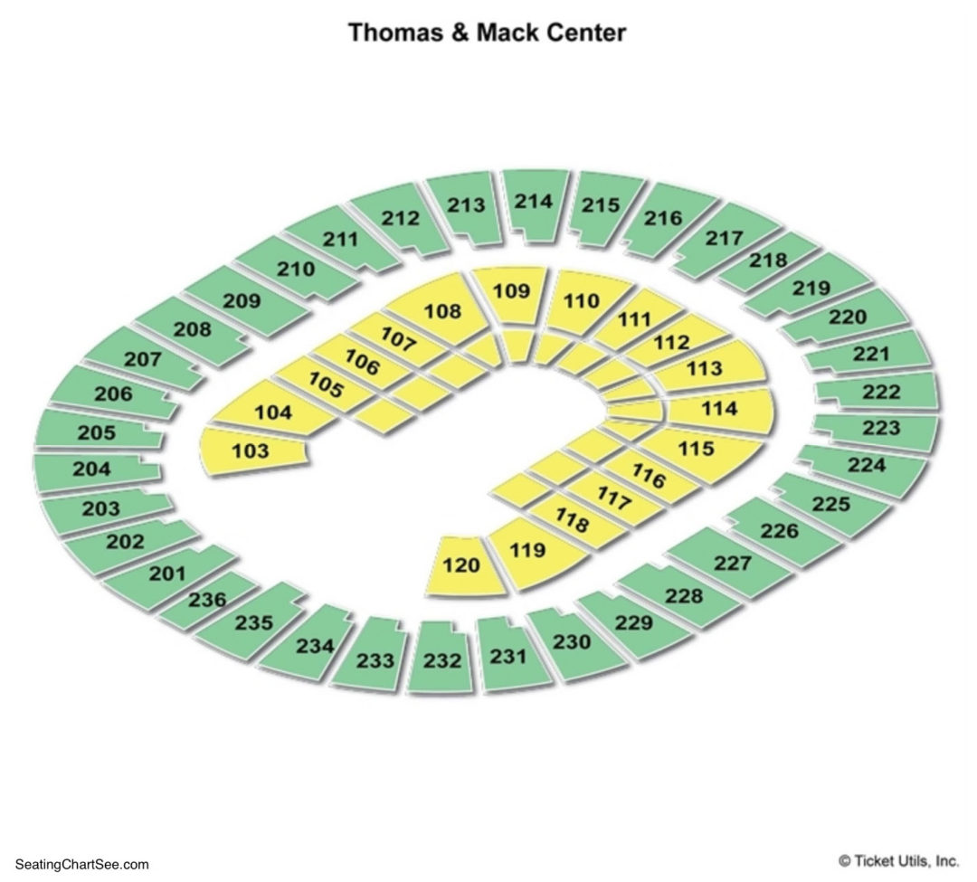Thomas And Mack Parking Map