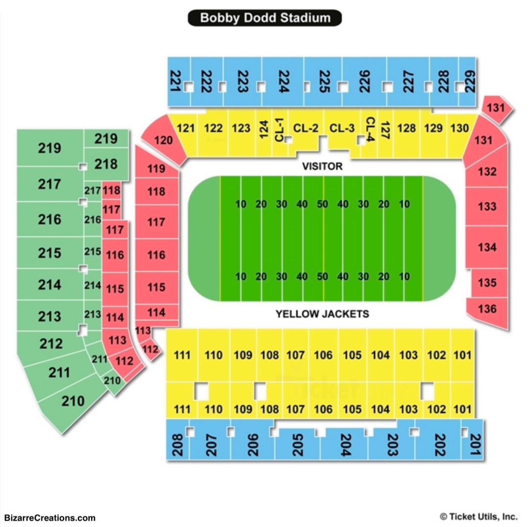 Bobby Dodd Stadium Seating Chart | Seating Charts & Tickets1080 x 1074